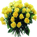 Bouquet di 36 rose gialle a Roma
