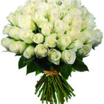 50 rose bianche a Roma